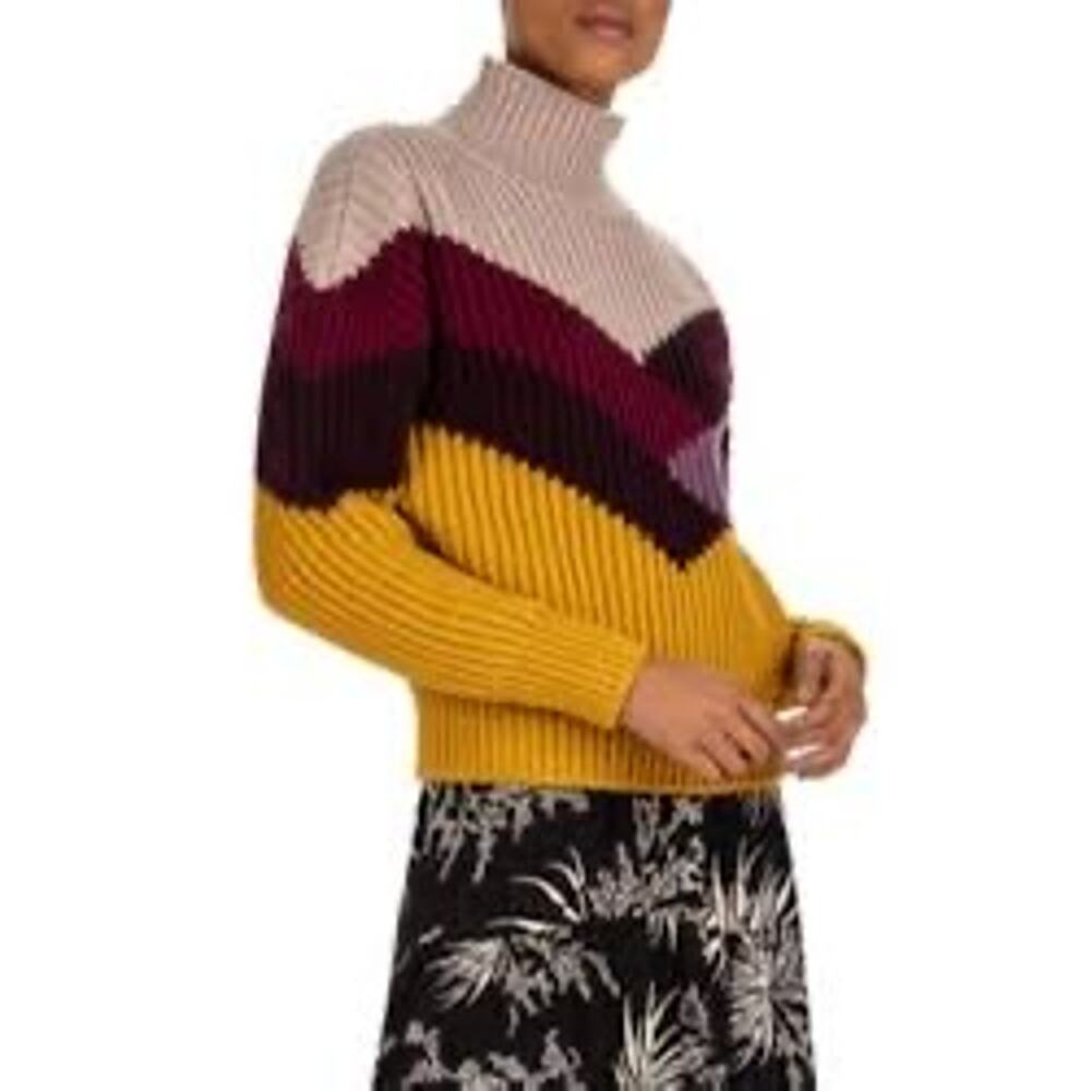 ba&sh Orlando Sweater Wool Blend Mockneck Chunky Knit Size Medium